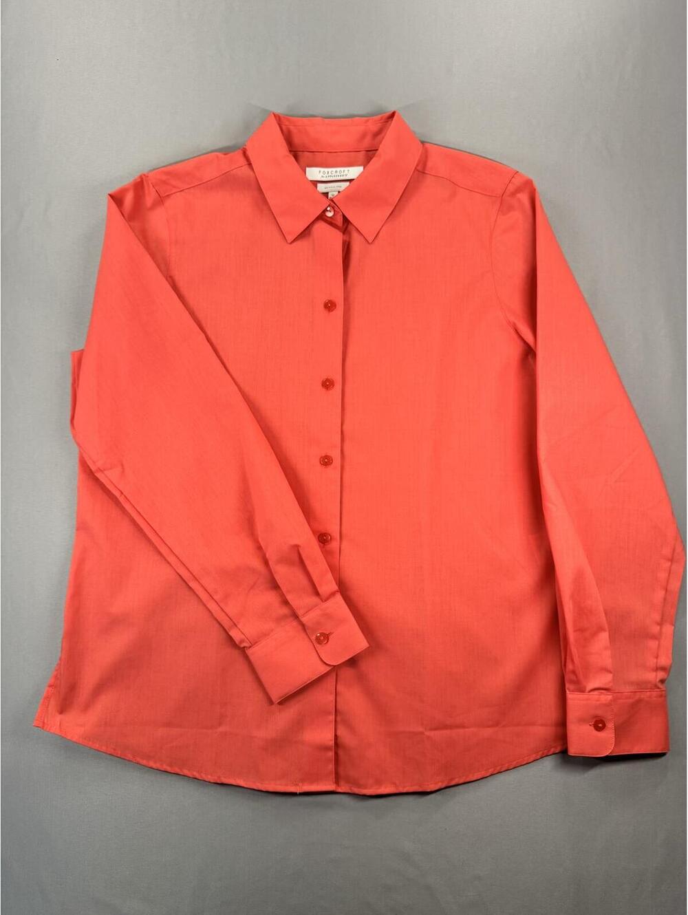 Foxcroft by Appleseed's | 12 | Women's Button Down Coral